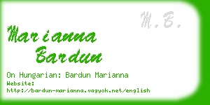 marianna bardun business card